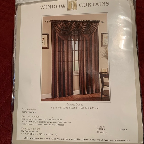 NIP - Window sheers - Crashed Ombre black, dark grey, medium gray to light gray - Picture 3 of 7